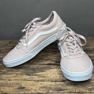 Vans Old Skool Pink Canvas Lace Up Sneakers Women’s 6 EU 38 Classic Skate Shoes